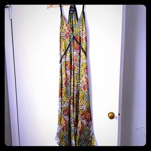 Handkerchief style maxi dress.